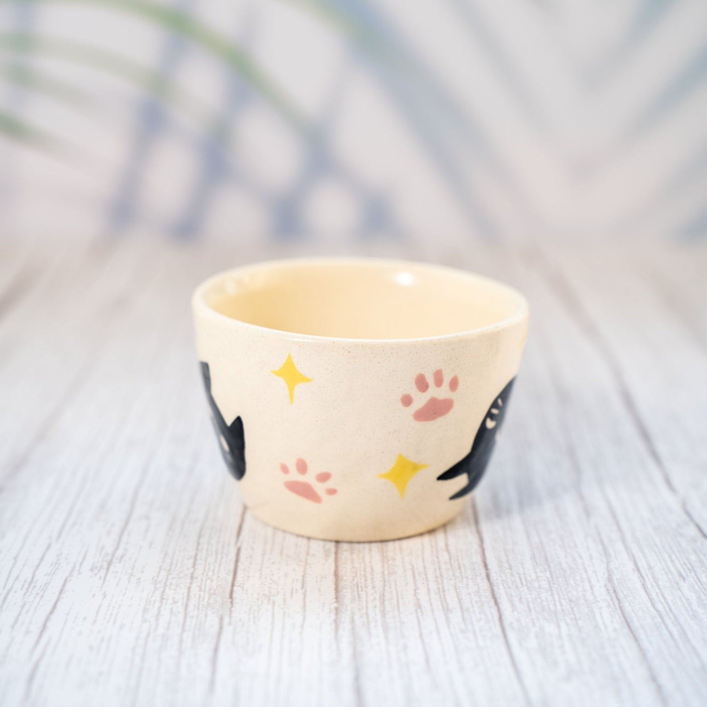 Ceramic Cat Coffee Mug Coffee Cup Espresso Cup Handmade Mug Black Cat Pottery Mug Stoneware Mug, Christmas Gift, Housewarming Gift, Y2K