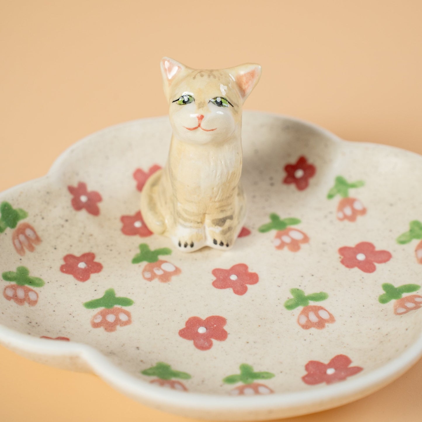 Custom Pet Ring Dish Cat Figurine Ceramic Jewelry Holder For Pet Lover Handmade Dog Trinket Dish Personalized Pet Lover Birthday Gift Y2K
