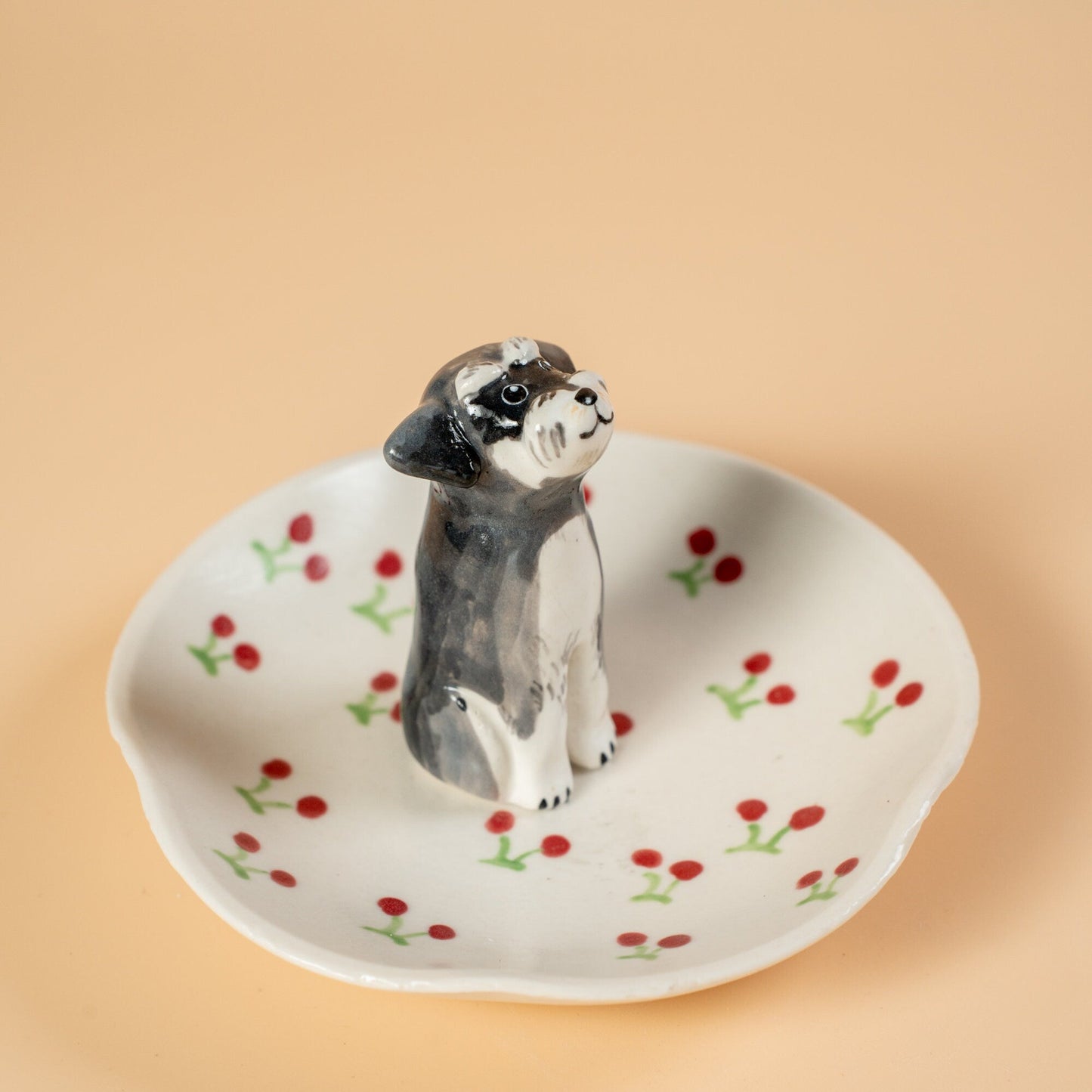 Custom Pet Ring Dish Cat Figurine Ceramic Jewelry Holder For Pet Lover Handmade Dog Trinket Dish Personalized Pet Lover Birthday Gift Y2K
