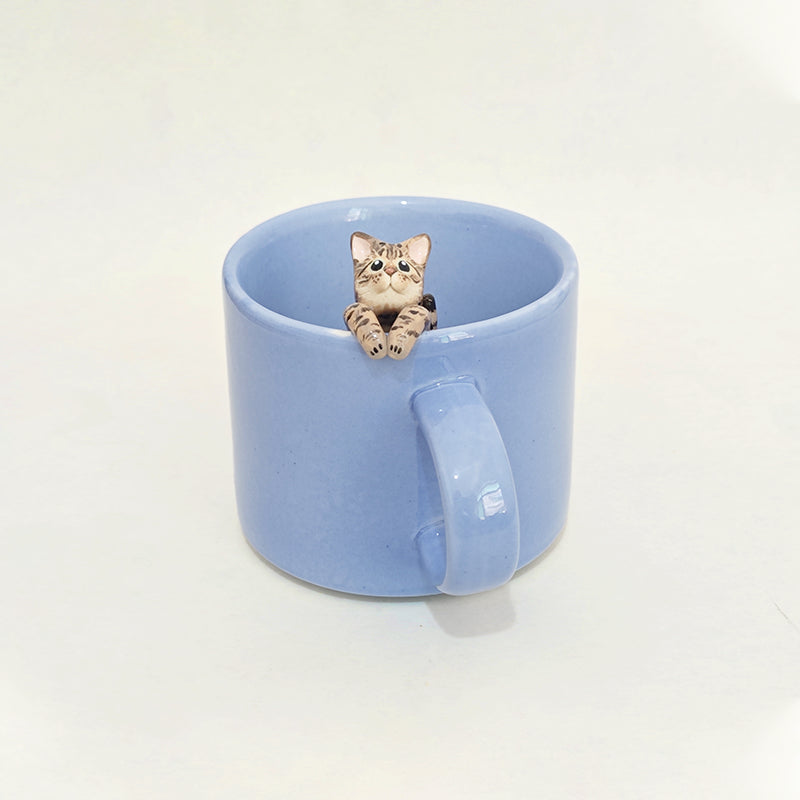 Handmade Custom Pet Rim Ceramic Mug