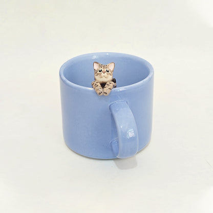 Handmade Custom Pet Rim Ceramic Mug