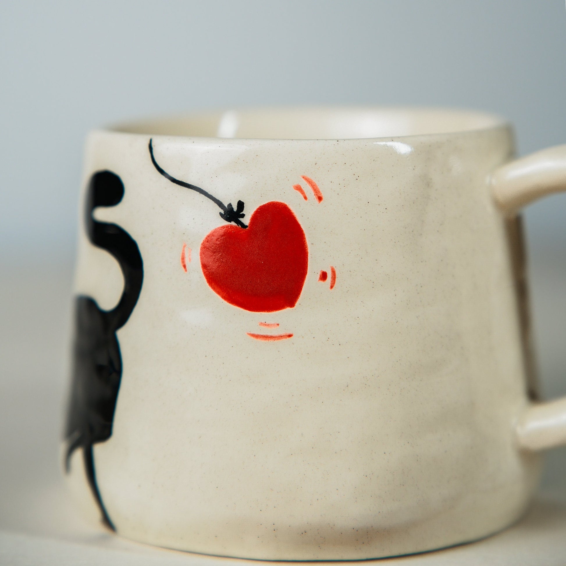 Preorder | Handmade Cheeky Cat Mug Minimalist Art For Pet Lover For Birthdays Ceramic Coffee Mugs With Cat For Coffee Enthusiasts Gift
