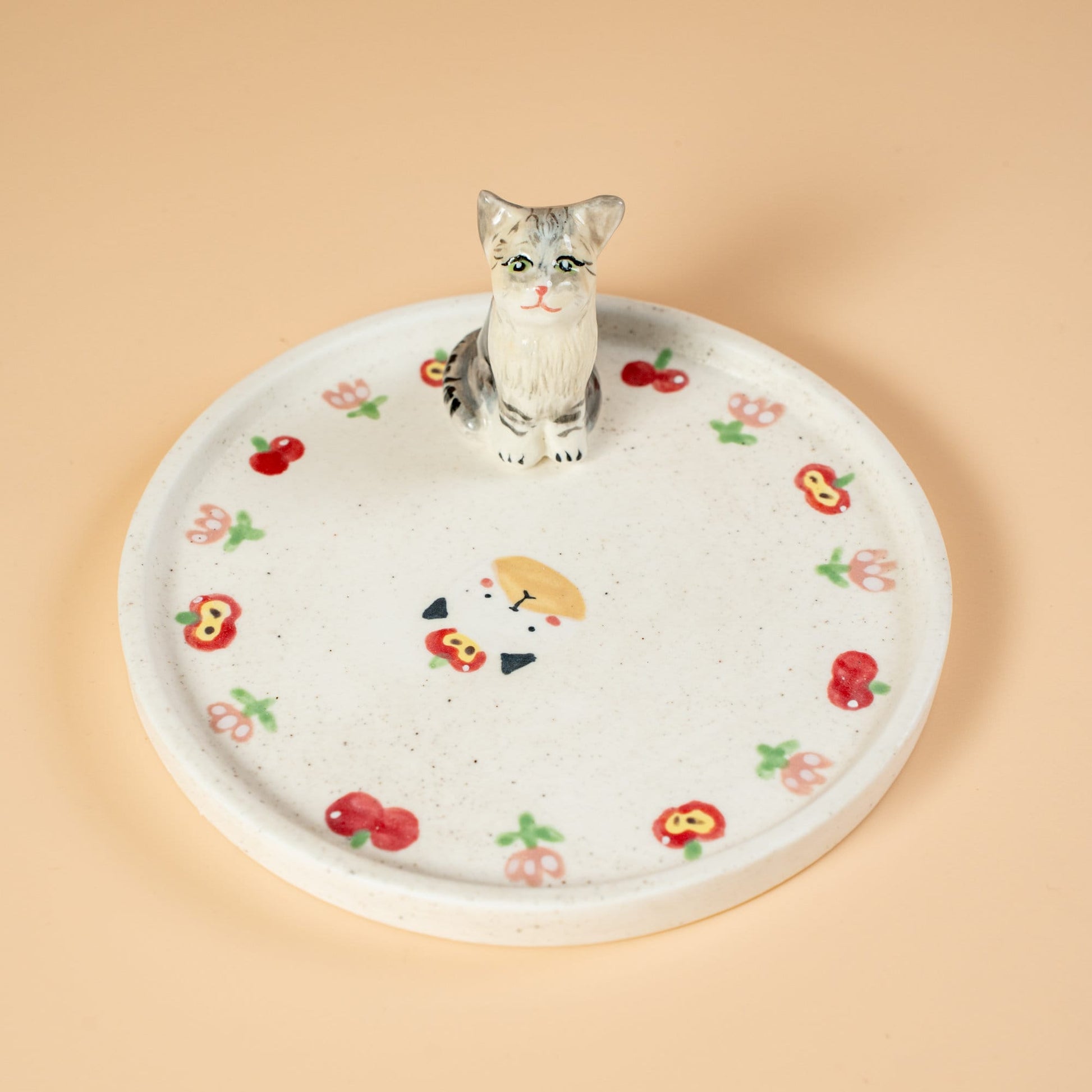 Custom Pet Ring Dish Cat Figurine Ceramic Jewelry Holder For Pet Lover Handmade Dog Trinket Dish Personalized Pet Lover Birthday Gift Y2K