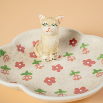 Custom Pet Ring Dish Cat Figurine Ceramic Jewelry Holder For Pet Lover Handmade Dog Trinket Dish Personalized Pet Lover Birthday Gift Y2K