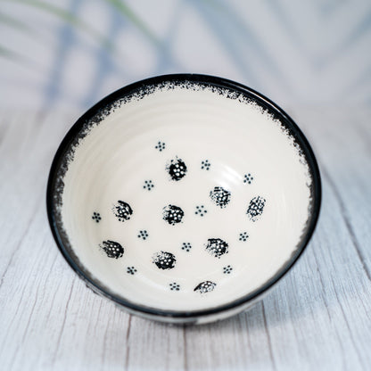 HandPainted Black Cat Ceramic Bowl, Ramen bowl Microwave Safe Pottery, Whimsical Breakfast and Snack Bowl, Perfect Gift for Cat Lovers