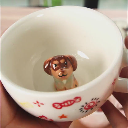Custom Pet Mug Handmade Ceramic Coffee Mug Personalized Cat Mug Birthday Gift for Pet Owner Family Unique Dog Mug  Send us your pet’s photo