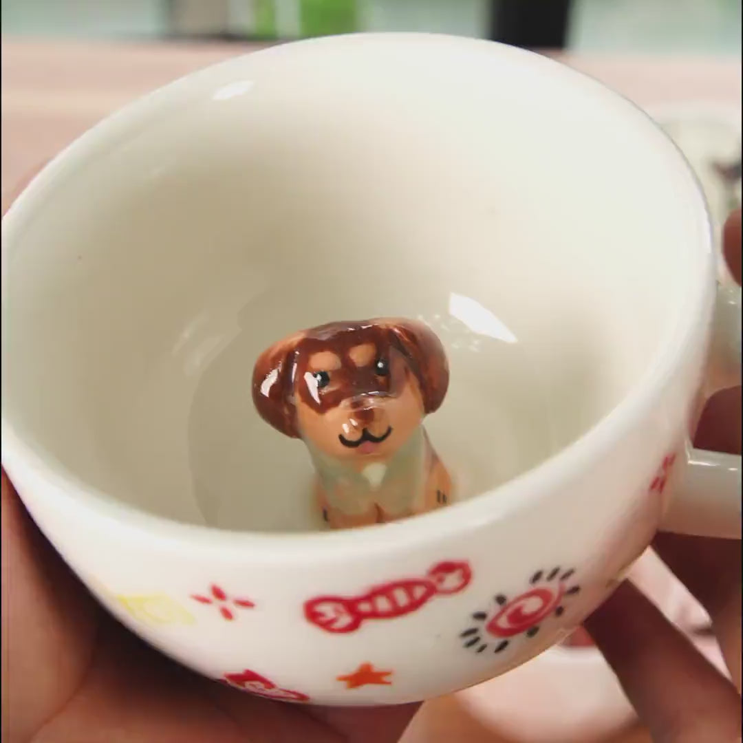 Custom Pet Mug Handmade Ceramic Coffee Mug Personalized Cat Mug Birthday Gift for Pet Owner Family Unique Dog Mug  Send us your pet’s photo